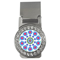Mandala Geometric Design Pattern Money Clips (cz)  by Pakrebo