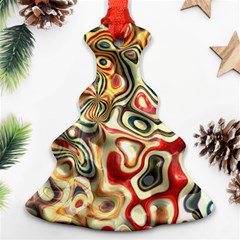 Abstract Background Pattern Art Christmas Tree Ornament (two Sides) by Pakrebo