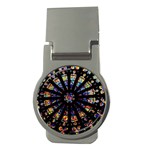 Church Stained Glass Windows Colors Money Clips (Round)  Front