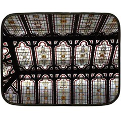 Window Image Stained Glass Fleece Blanket (mini) by Pakrebo