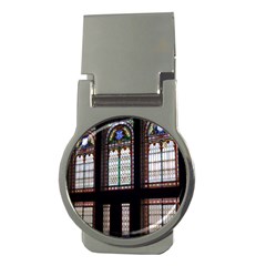 Stained Glass Window Krotoszyn Money Clips (round)  by Pakrebo