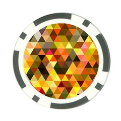 Abstract Geometric Triangles Shapes Poker Chip Card Guard by Mariart