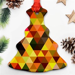 Abstract Geometric Triangles Shapes Ornament (christmas Tree)  by Mariart