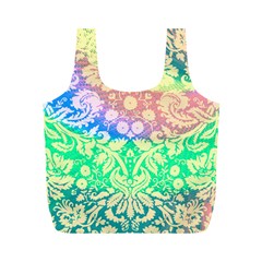 Hippie Fabric Background Tie Dye Full Print Recycle Bag (m) by Mariart