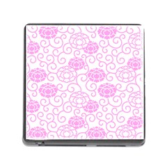 Peony Spring Flowers Memory Card Reader (square 5 Slot) by Mariart