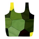 Mosaic Structure Background Tile Full Print Recycle Bag (L) Back
