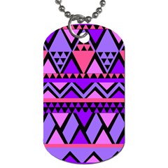 Seamless Purple Pink Pattern Dog Tag (two Sides) by Pakrebo