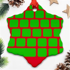 Keyboard Keys Computer Input Pc Snowflake Ornament (two Sides) by Pakrebo
