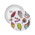 Doodle Cartoon Drawn Cone Food 2.25  Buttons Front