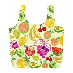 Seamless Pattern Fruit Full Print Recycle Bag (l) by Mariart