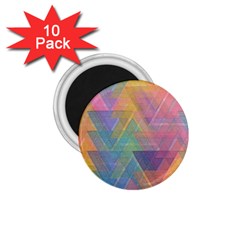 Triangle Pattern Mosaic Shape 1 75  Magnets (10 Pack)  by Pakrebo