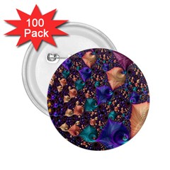 Pattern Art Ornament Fractal 2 25  Buttons (100 Pack)  by Pakrebo