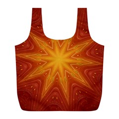 Fractal Wallpaper Colorful Abstract Full Print Recycle Bag (l) by Mariart