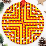 Digital Artwork Abstract Round Filigree Ornament (Two Sides) Back