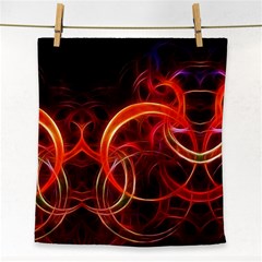 Background Fractal Abstract Face Towel by Pakrebo