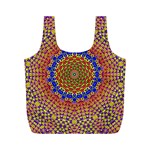Tile Background Image Ornament Full Print Recycle Bag (M) Back