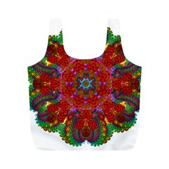 Mandala Fractal Graphic Design Full Print Recycle Bag (m) by Pakrebo