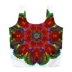 Mandala Fractal Graphic Design Full Print Recycle Bag (l) by Pakrebo