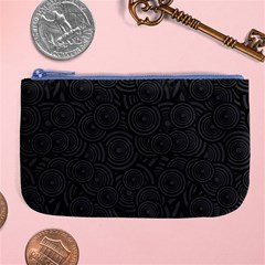 Hypnotic Black And White Large Coin Purse by retrotoomoderndesigns