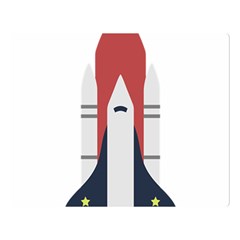 Planet Planets Rocket Shuttle Double Sided Flano Blanket (large)  by Wegoenart