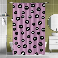 Totoro - Soot Sprites Pattern Shower Curtain 48  X 72  (small)  by Valentinaart