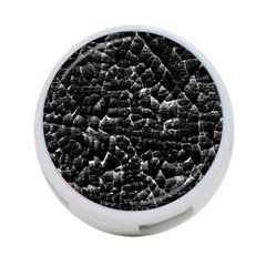Black And White Grunge Cracked Abstract Print 4-port Usb Hub (one Side) by dflcprintsclothing
