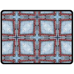 Pattern Cross Geometric Shape Fleece Blanket (large)  by Pakrebo