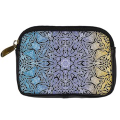 Tile Design Art Mosaic Pattern Digital Camera Leather Case by Pakrebo