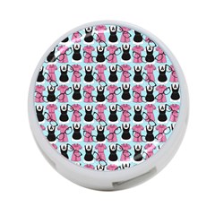 Waitress Uniform Dresses Nerdy Glasses Pattern Blue 4-port Usb Hub (two Sides) by snowwhitegirl