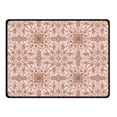 Ornamental Brown Fleece Blanket (small) by snowwhitegirl