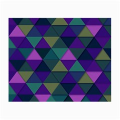 Blue Geometric Small Glasses Cloth by snowwhitegirl