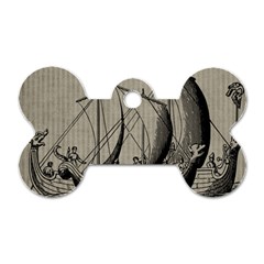 Vintage Ship Dog Tag Bone (one Side) by snowwhitegirl