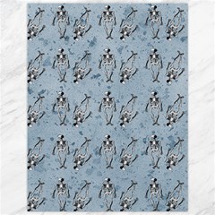 Skeleton Blue Background Canvas 12  X 16  by snowwhitegirl