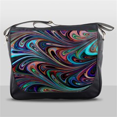 Seamless Abstract Marble Colorful Messenger Bag by Pakrebo