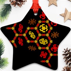 Algorithmic Drawings Star Ornament (two Sides) by Sudhe