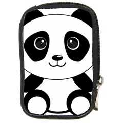 Bear Panda Bear Panda Animals Compact Camera Leather Case by Sudhe