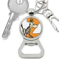 Zebra Animal Alphabet Z Wild Bottle Opener Key Chains by Sudhe