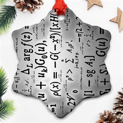 Science Formulas Ornament (snowflake) by Sudhe