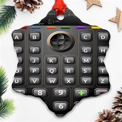 Scientific Solar Calculator Snowflake Ornament (two Sides) by Sudhe