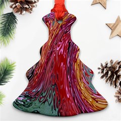 Color Rainbow Abstract Flow Merge Ornament (christmas Tree)  by Sudhe