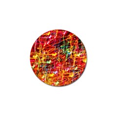 Random Colored Light Swirls Golf Ball Marker by Sudhe