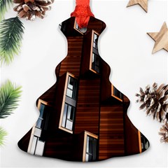 Abstract Architecture Building Business Christmas Tree Ornament (two Sides) by Sudhe
