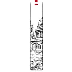 Line Art Architecture Church Large Book Marks by Sudhe