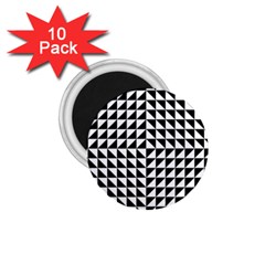 Optical Illusion Illusion Black 1 75  Magnets (10 Pack)  by Pakrebo