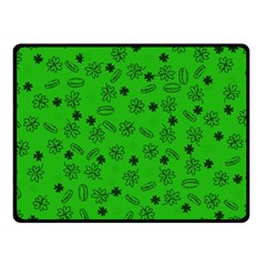 St Patricks Day Pattern Fleece Blanket (small) by Valentinaart