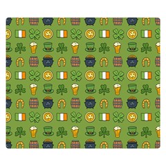 St Patricks Day Pattern Double Sided Flano Blanket (small)  by Valentinaart