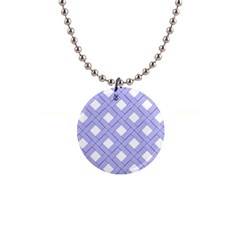 Textile Cross Seamless Pattern 1  Button Necklace by Pakrebo