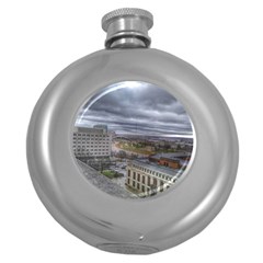 Ohio Supreme Court View Round Hip Flask (5 Oz) by Riverwoman
