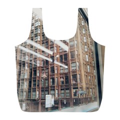 Chicago L Morning Commute Full Print Recycle Bag (l) by Riverwoman