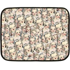 Vintage Singing Heads Fleece Blanket (mini) by snowwhitegirl